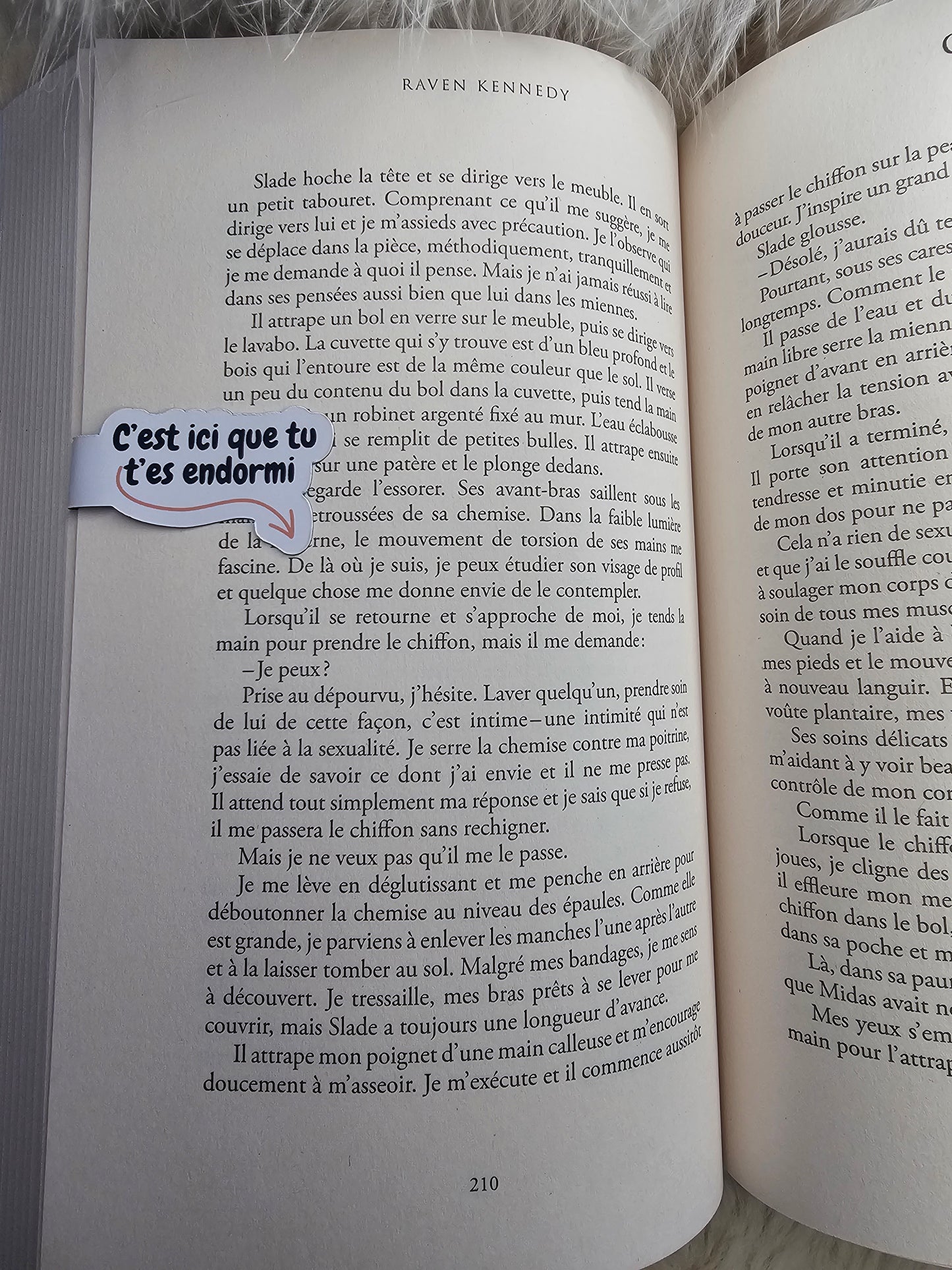 Marque-page magnétique "endormi ici"