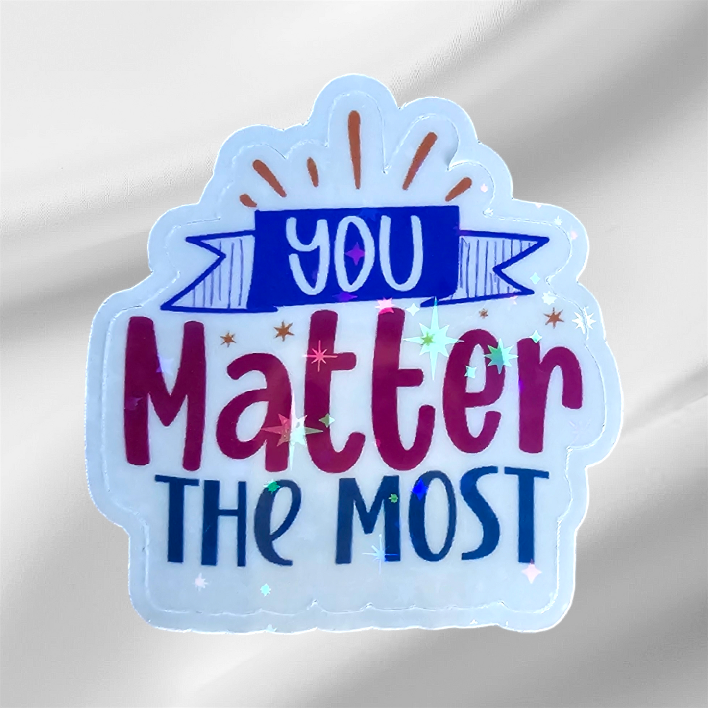 Sticker feel-good holographique