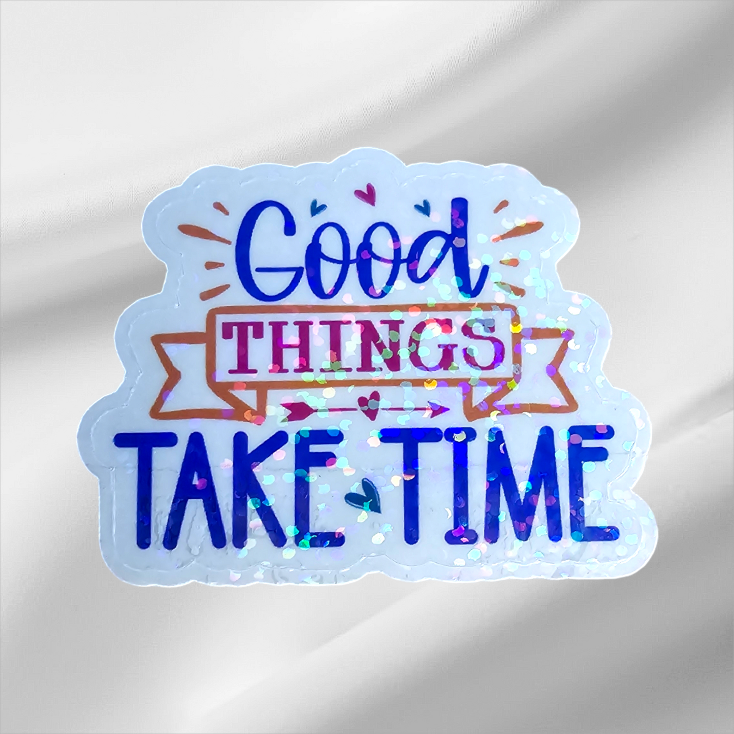 Sticker feel-good holographique