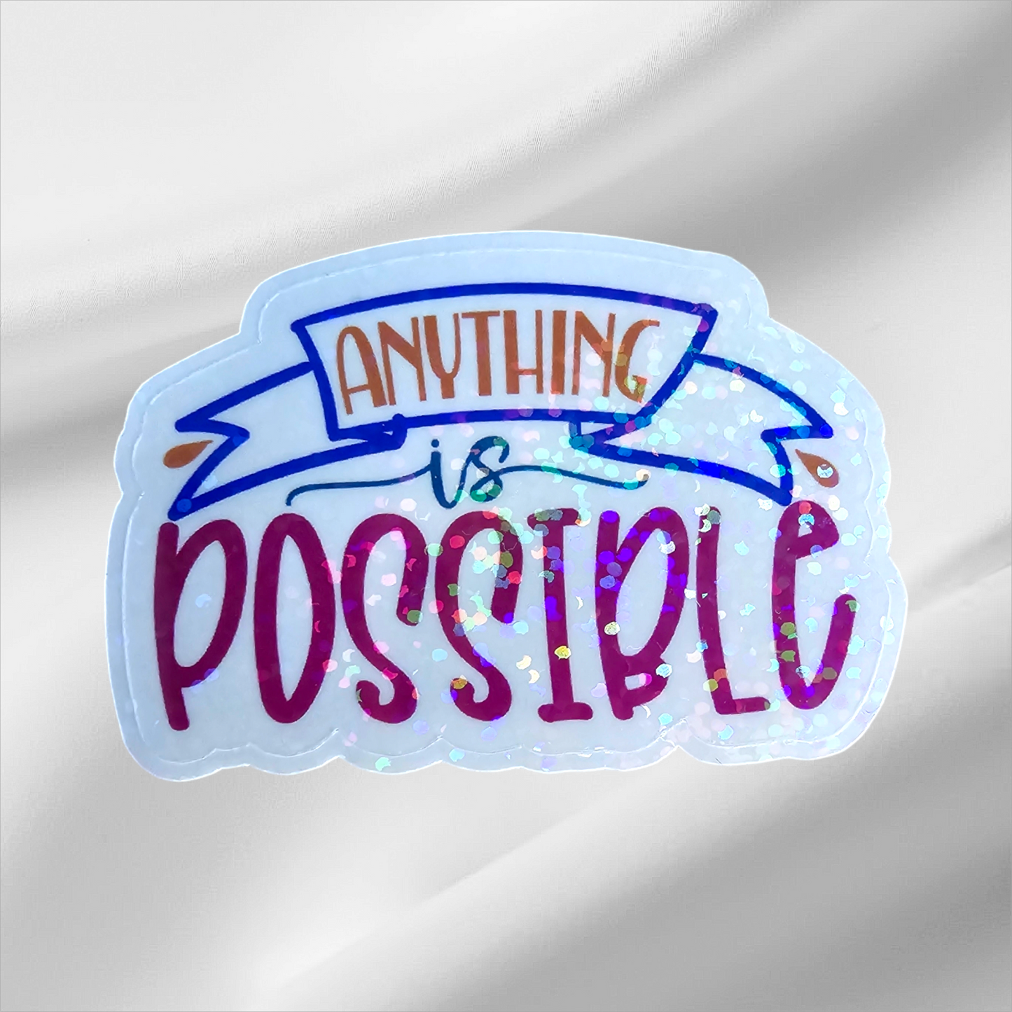 Sticker feel-good holographique