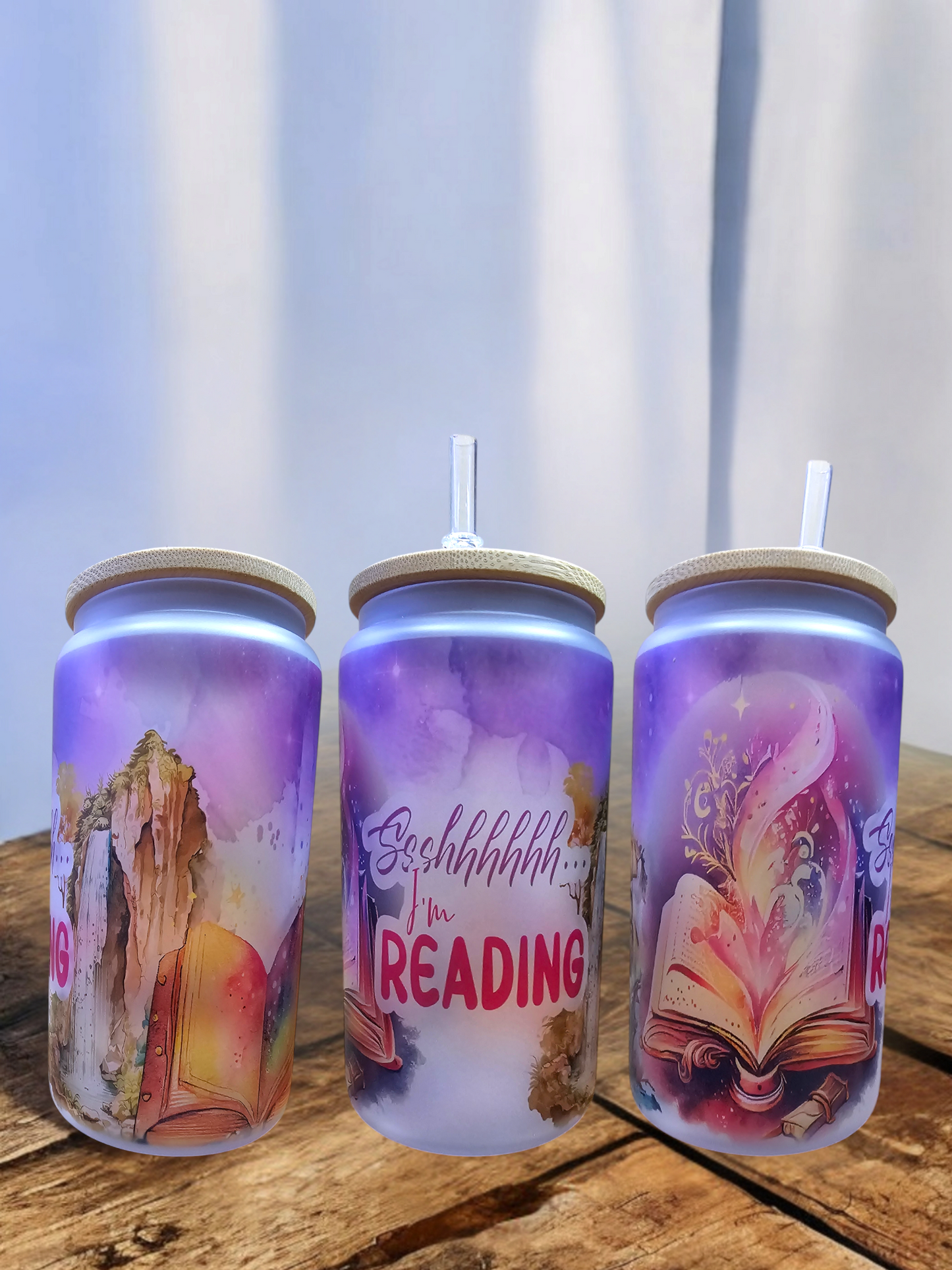 Verre givré Shhhh I'm reading