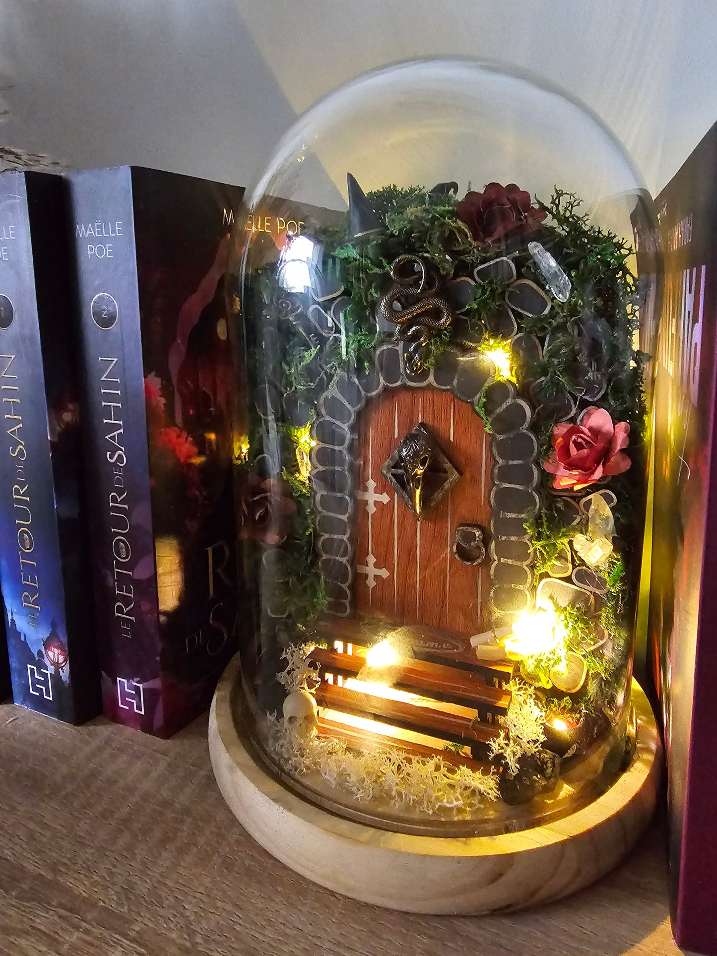 Décor sous cloche