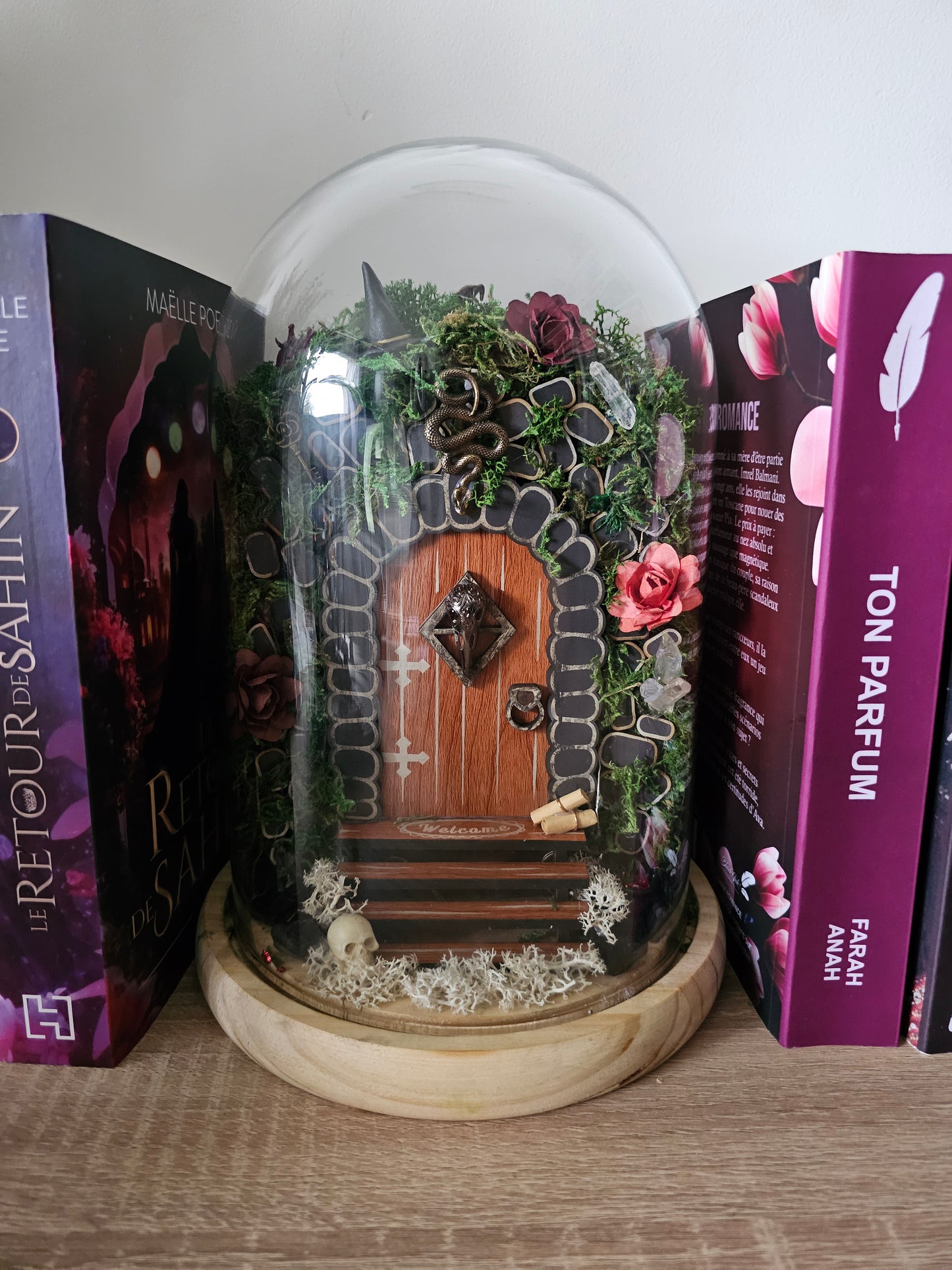 Décor sous cloche