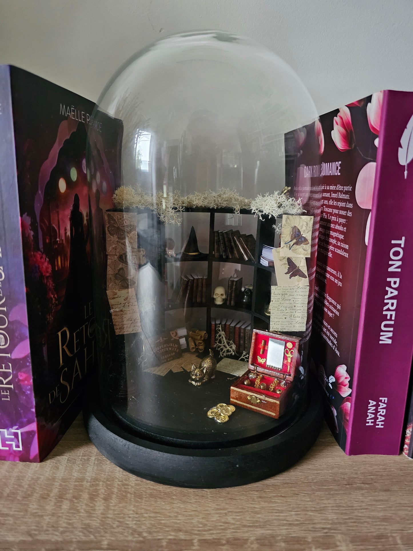 Décor sous cloche