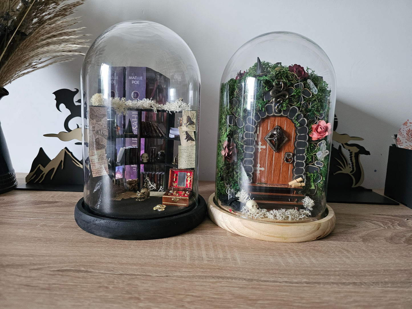 Décor sous cloche