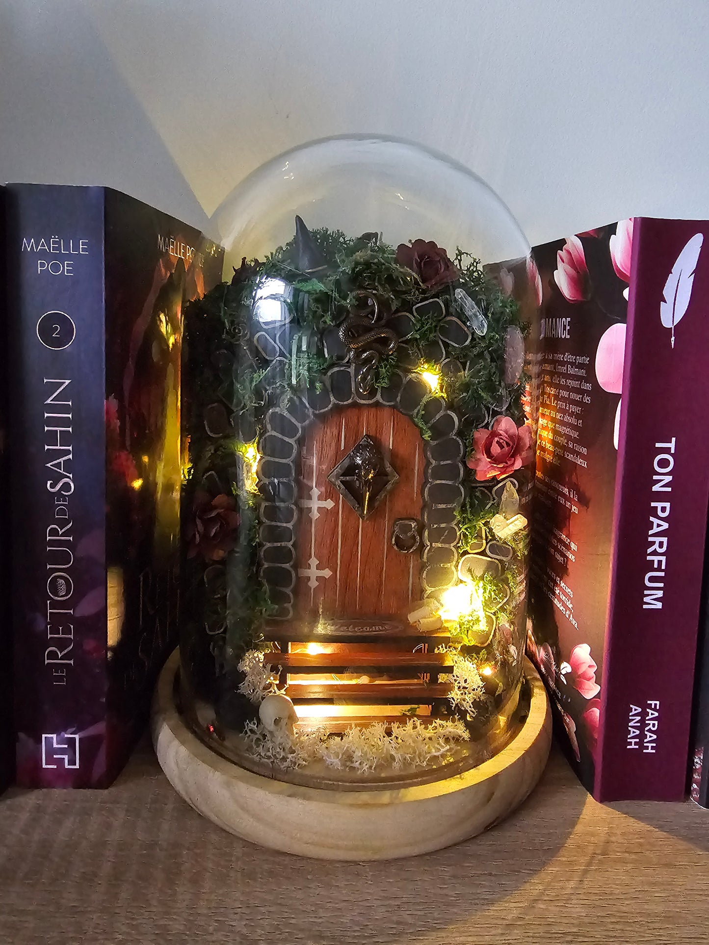 Décor sous cloche