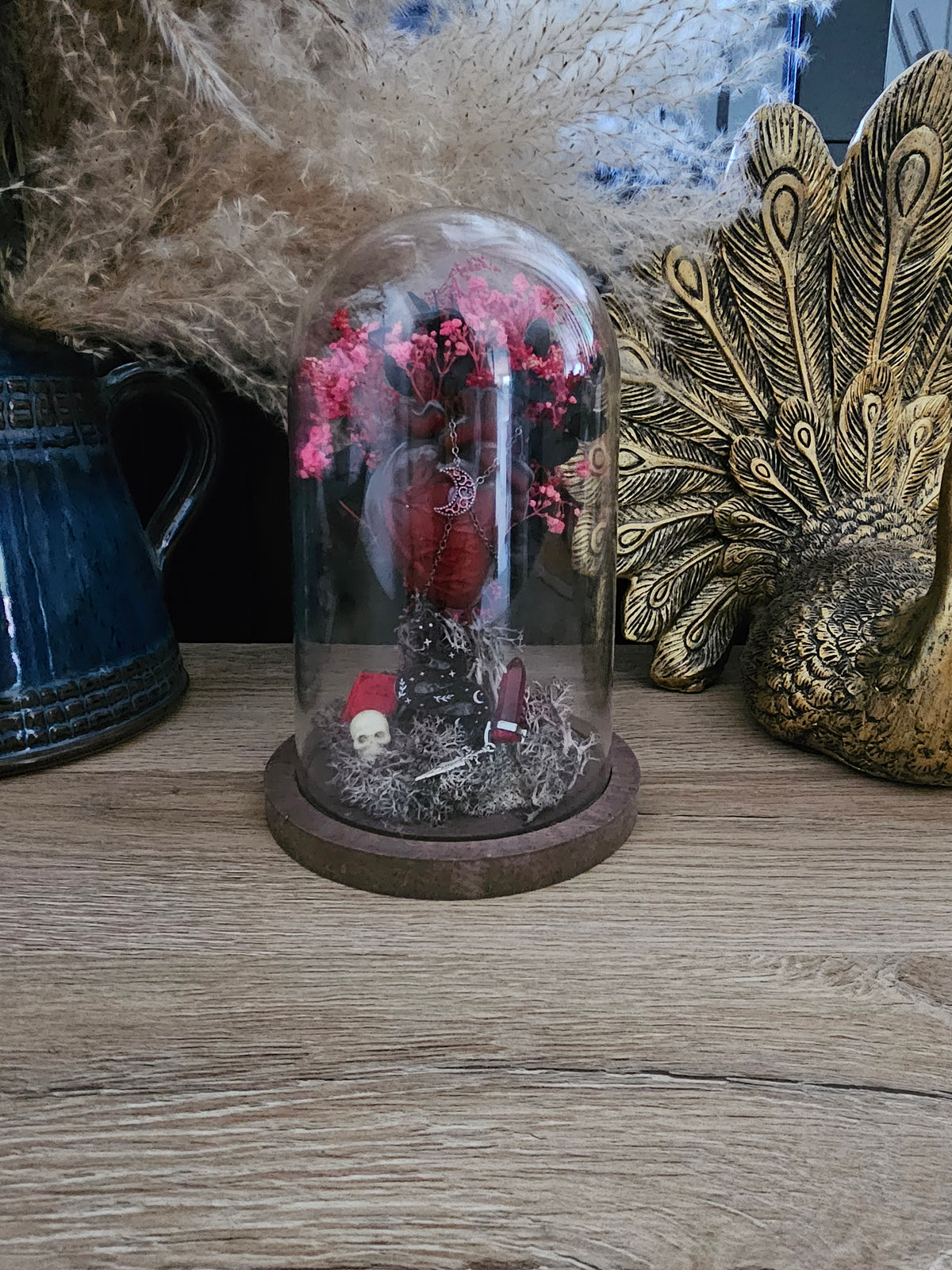 Coeur de dragon sous cloche