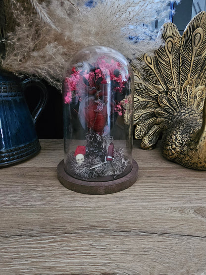 Coeur de dragon sous cloche
