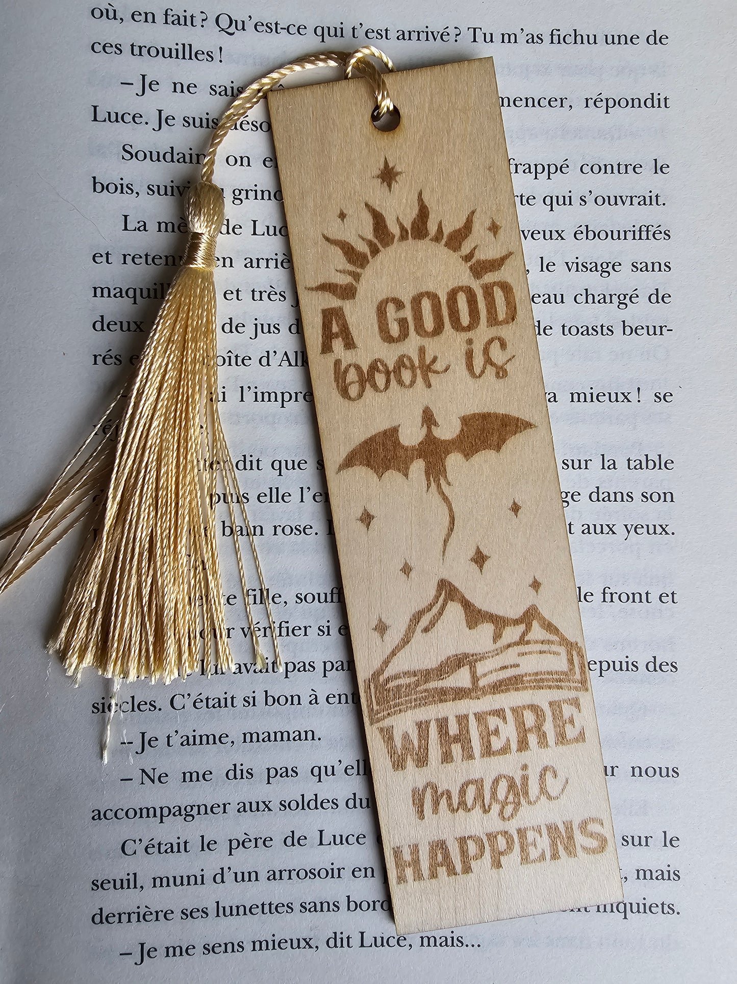 Marque-pages bois
