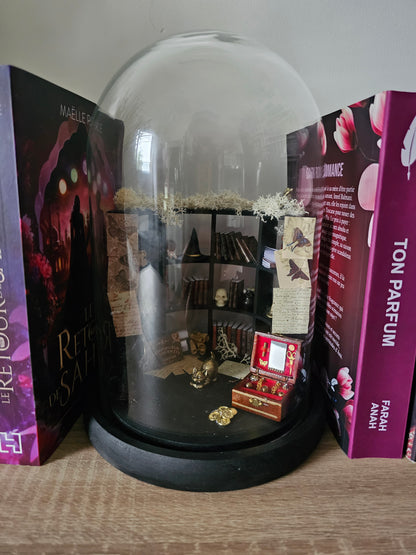 Décor sous cloche